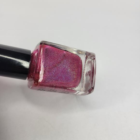 Cirque Nail Polish "Powwow" NEW Pink Glitter Shimmer Holo Iridescent Lacquer - Picture 5 of 8